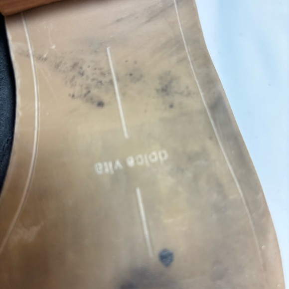 DOLCE VITA Sz 10 Sutton Suede Booties Double Zipper Almond Toe Low Stacked Heel - Picture 7 of 10